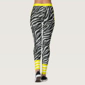 テキストの追加モダンカラフルデザインl Zebra レギンス (裏面)