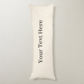 テキストの追加抱き枕、ベージュ抱き枕 ボディピロー (正面縦)