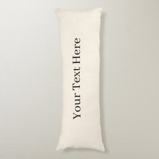 テキストの追加抱き枕、ベージュ抱き枕 ボディピロー (正面縦)