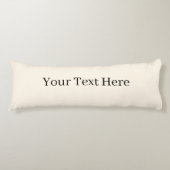 テキストの追加抱き枕、ベージュ抱き枕 ボディピロー (正面)