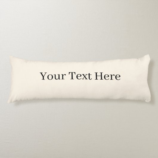テキストの追加抱き枕、ベージュ抱き枕 ボディピロー (正面)