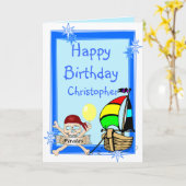 テキストの追加誕生日 カード (黄色い花)