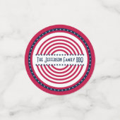 テキストの追加赤白青 コンフェッティ (スモール正面)