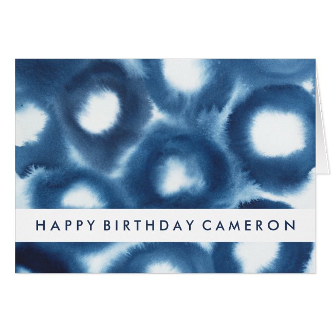 テキストの追加 |インディジオ水色プリント円 (正面横)