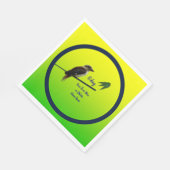 テキストの追加， Kookaburra Australianパーティー スタンダードランチョンナプキン (角)