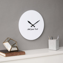 テキストの追加Printed Wall Art Decor Wall-Clock ラージ壁時計