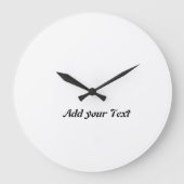 テキストの追加Printed Wall Art Decor Wall-Clock ラージ壁時計 (正面)
