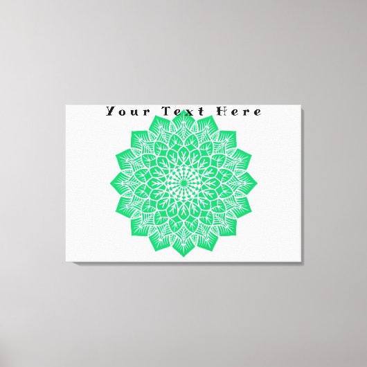 テキストはこちらカスタムArt Stretted Canvas Print キャンバスプリント (正面)