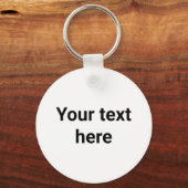 テキストはこちらスクリプトシンプルギフトミニマルラベル キーホルダー (正面)