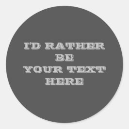 テキストはこちらダークグレーシール ラウンドシール