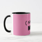 テキストはこちら、カスタマイズ可能なマグカップ マグカップ (左)