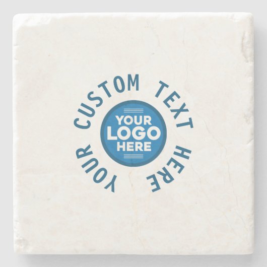 テキストまたはロゴをカスタマイズ可能 ストーンコースター (正面)