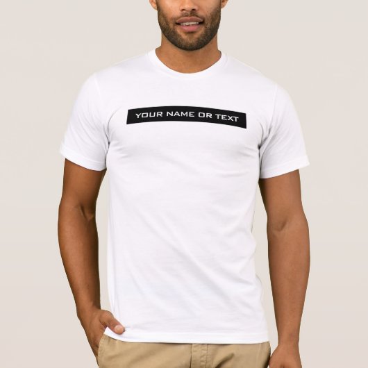テキストまたは名前エレガントの男性のモダンテンプレート Tシャツ (正面)