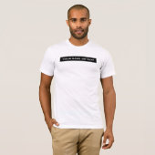 テキストまたは名前エレガントの男性のモダンテンプレート Tシャツ (正面フル)