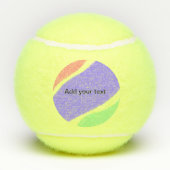 テキストをシンプル追加ミニマルカスタムパーソナライズされたする   テニスボール (裏面)