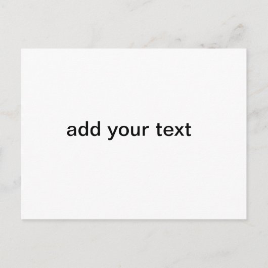 テキストをシンプル追加ミニマルカスタムパーソナライズされたする ポストカード (正面)