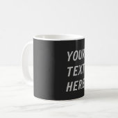 テキストを入力 コーヒーマグカップ (正面左)