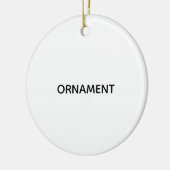 テキストを削除してオリジナルデザインを追加 セラミックオーナメント (左)
