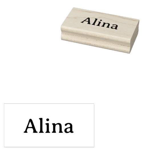 テキストを削除してオリジナルデザインを追加 1.5" x 3" ラバースタンプ (押印)