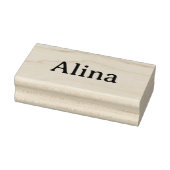 テキストを削除してオリジナルデザインを追加 1.5" x 3" ラバースタンプ (スタンプ)
