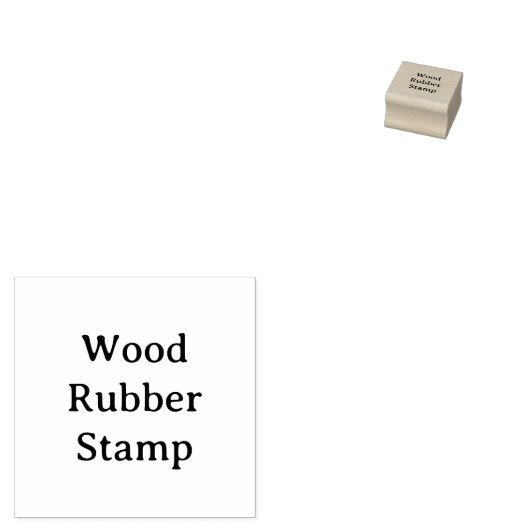 テキストを削除してオリジナルデザインを1" x 1"に追加 ラバースタンプ (押印)