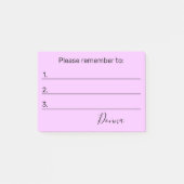 テキストを忘れないで ポストイット (正面)