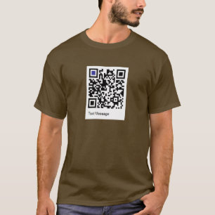 テキストを読んでもらうためのQRコード Tシャツ