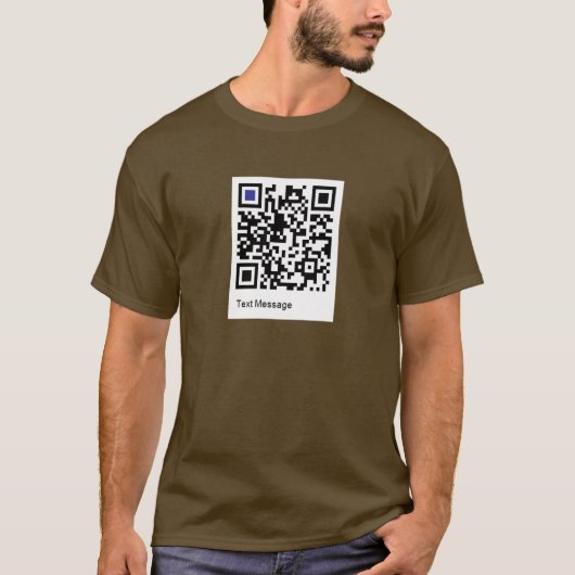 テキストを読んでもらうためのQRコード Tシャツ (正面)
