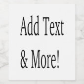 テキストを追加してさらにカスタマイズ!自分だけのオリジナルを作成 ワインラベル (シングルラベル)