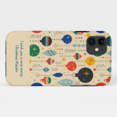テキストを追加するレトロな外観の可愛いオーナメント Case-Mate iPhoneケース (裏面(横))
