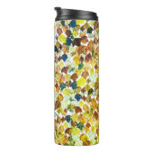 テキストを追加！秋の葉水色 タンブラー (回転右)