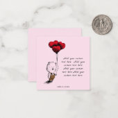 テキストを追加Teddy bear Budgetバレンタインの日 ノートカード (正面/裏面インサイチュ)