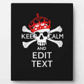 テキストをCalm Crossbones保スカルにする フォトプラーク (正面)