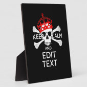 テキストをCalm Crossbones保スカルにする フォトプラーク (側面)