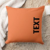 テキストアスレティックオレンジ両面モダン クッション (ブランケット)