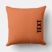 テキストアスレティックオレンジ両面モダン クッション (裏面)