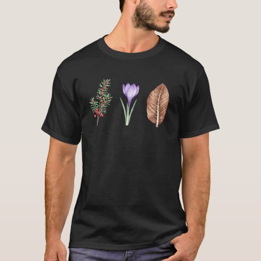 テキストアート付きの毒性植物 Tシャツ (正面)