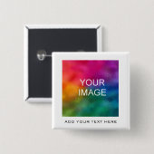 テキストイメージフォトビジネスロゴテンプレートの追加 缶バッジ (正面&裏面)