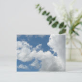 テキストカスタマイズと共に雲を表示 ポストカード (スタンド正面)