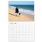 テキストカスタムと写真を含むフォトカレンダー カレンダー (3月 2026)