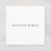 テキストカスタムをここにモダンシンプルテンプレート スクエア名刺 (正面)