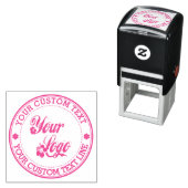 テキストカスタムを丸めてロゴ付き セルフインキングスタンプ (インサイチュ)