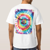 テキストカラフルを絞り込む Tシャツ (裏面)