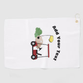 テキストゴルフタオルの追加 ゴルフタオル (横)