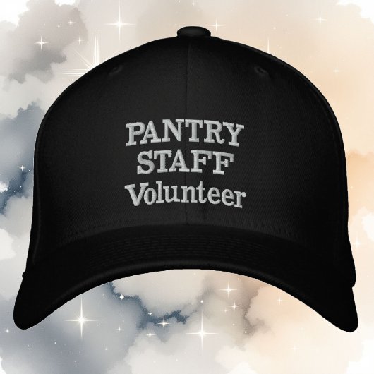 テキストシェルタースタッフの任意の色のスレッド 刺繍入りキャップ