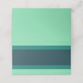 テキストシェードのティール(緑がかった色)緑の色ブロックを追加する プレイスカード (外部開封)