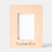 テキストシンプルの筆記体スクリプトを追加するポートレート レーザー彫刻フレーム (正面)