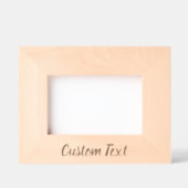 テキストシンプルの筆記体スクリプトテンプレートの追加 レーザー彫刻フレーム (正面)