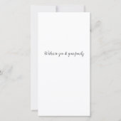 テキストシンプルミニマルセットを追加するパトリックのデイカード (裏面)