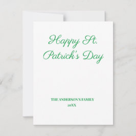 テキストシンプルミニマルセットを追加するパトリックのデイカード